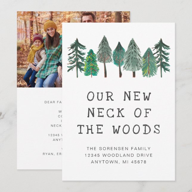 Anuncio Nuevo cuello de la familia Woods Foto en movimient (Anverso / Reverso)