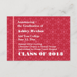 Anuncio Nuevo grado rojo y blanco 2013 o cualquier año G30