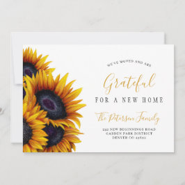 Anuncio Nuevo hogar Día de Acción de Gracias cambio de dir