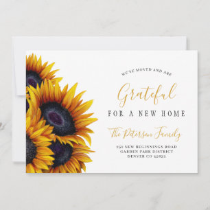 Anuncio Nuevo hogar Día de Acción de Gracias cambio de dir