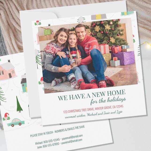 Anuncio Nuevo hogar fotográfico de árboles de pino y casas (Subido por el creador)