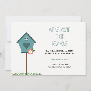 Anuncio Nuevo hogar moderno, casa, estamos moviendo la inv