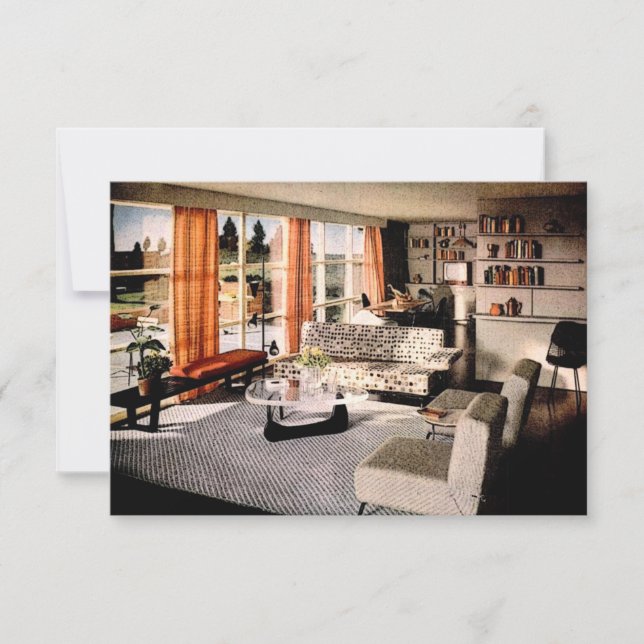 Anuncio Nuevo hogar moderno de mediados de siglo y cambio  (Anverso)