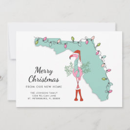 Anuncio Nuevo hogar Navidades de mapas de Florida Flamingo