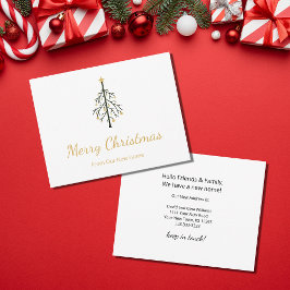 Anuncio Nuevo Home Christmas Tree Gold Script Moving