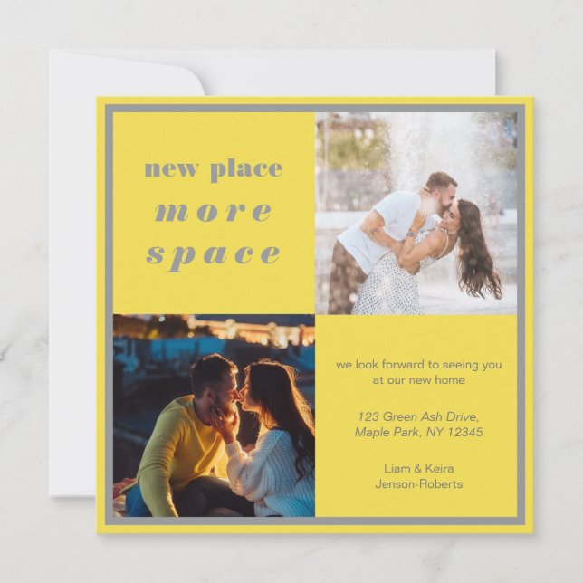 Anuncio Nuevo lugar más espacio 2 foto movimiento gris ama (Anverso)