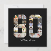 Número 80 Collage de fotos