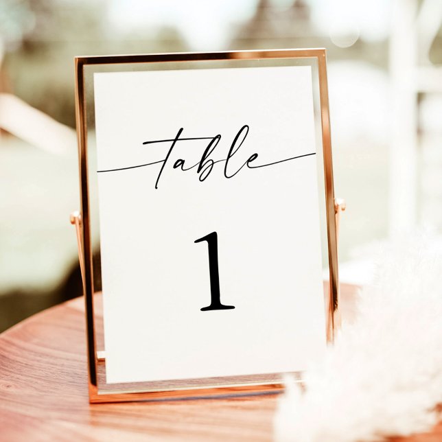 Anuncio Números de tabla minimalistas del Boda Boho (Subido por el creador)