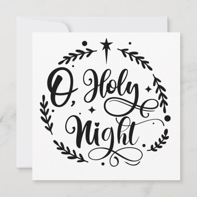 Anuncio O, guión de letras de manos de la noche sagrada |  (Anverso)