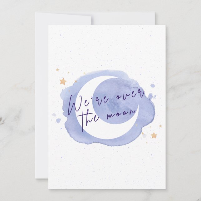 Anuncio o Invitación de Baby Shower (Anverso)