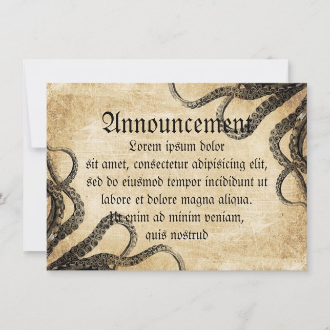 Anuncio Octopus vintage (Anverso)