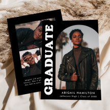 Offset Arch Black 4 Photo Graduation