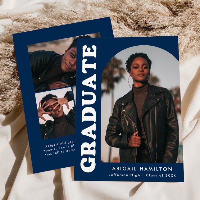 Anuncio Offset Arch Navy Blue 4 Photo Graduation (Subido por el creador)