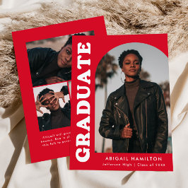 Anuncio Offset Arch Red 4 Graduación de fotos