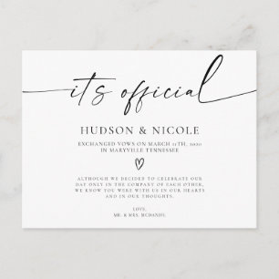 Anuncio oficial de boda por fuga