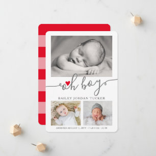 Anuncio Oh Boy Script Navidades Red Heart Collage Photo