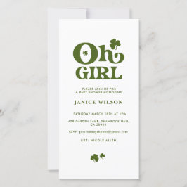 Anuncio Oh Chica St.Patrick's Day Baby Shower Digital Evit