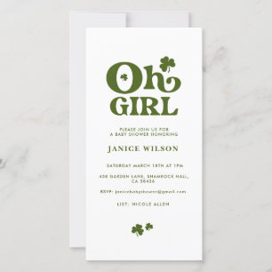 Anuncio Oh Chica St.Patrick's Day Baby Shower Digital Evit
