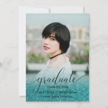 Ombre Girly, Purpurina turquesa moderno