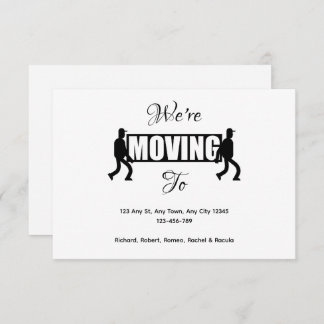 Anuncio On the Move New Home Announcement