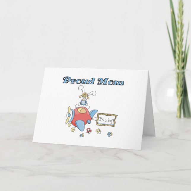 Anuncio Orgullosa Mamá-Avión es un niño camiseta y regalo (Anverso)