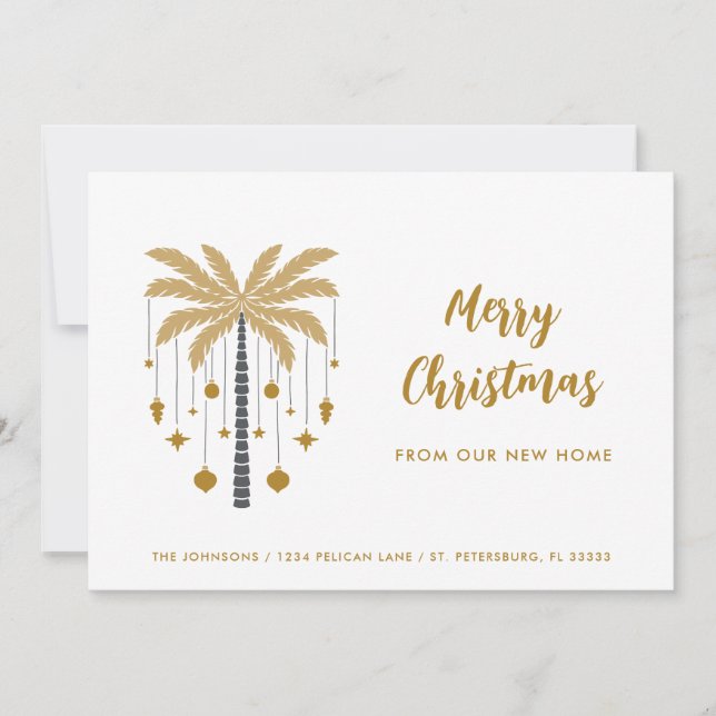 Anuncio Ornamentos navideños en el nuevo hogar de Palm Tre (Anverso)