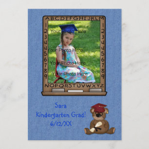 Anuncio Oso de Graduación Escolar
