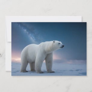 Anuncio Oso Polar Animal Majestuoso Salvaje En Una Galaxia