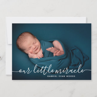 Anuncio Our Little Miracle Photo Collage Modern Birth 