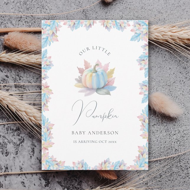 Anuncio Our Little Pumpkin is Arriving Fall Baby Arrival (Subido por el creador)