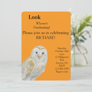 Anuncio Owl Graduation Invitation