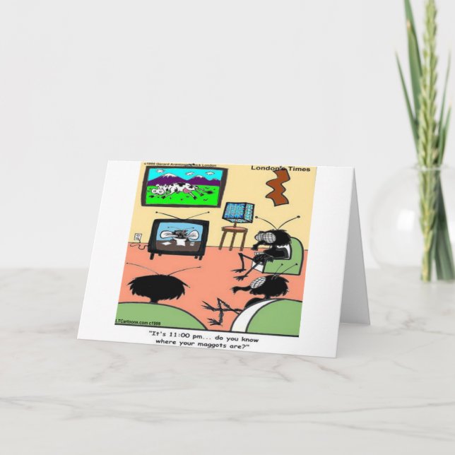 Anuncio Padres Insectos Dibujos Animados Divertidos (Anverso)