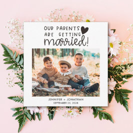 Anuncio Padres que se casan con niños foto fecha de ahorro