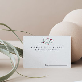 Anuncio Palabras de sabiduría de acebo y pino para recién 