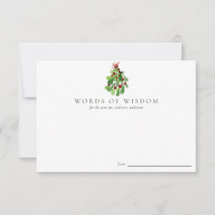 Anuncio Palabras de Sabiduría de Boda de Navidad para Reci