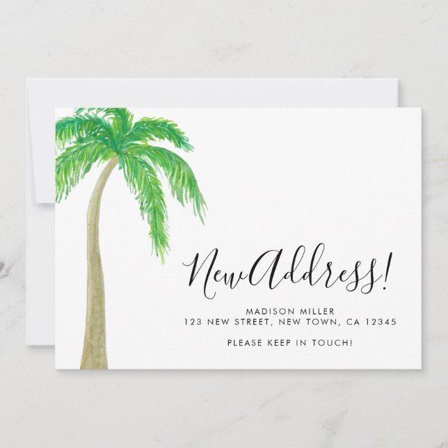 Anuncio Palm Tree New Address Moving  (Anverso)