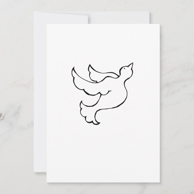Anuncio Paloma voladora esperanza libertad fe arte inspira (Anverso)