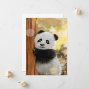 Anuncio Panda Personalizado de color   Gracioso regalo