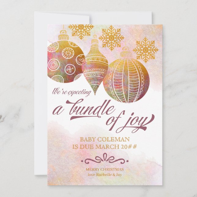 Anuncio Paquete de fotos de alegría Ornamentos de Navidad  (Anverso)