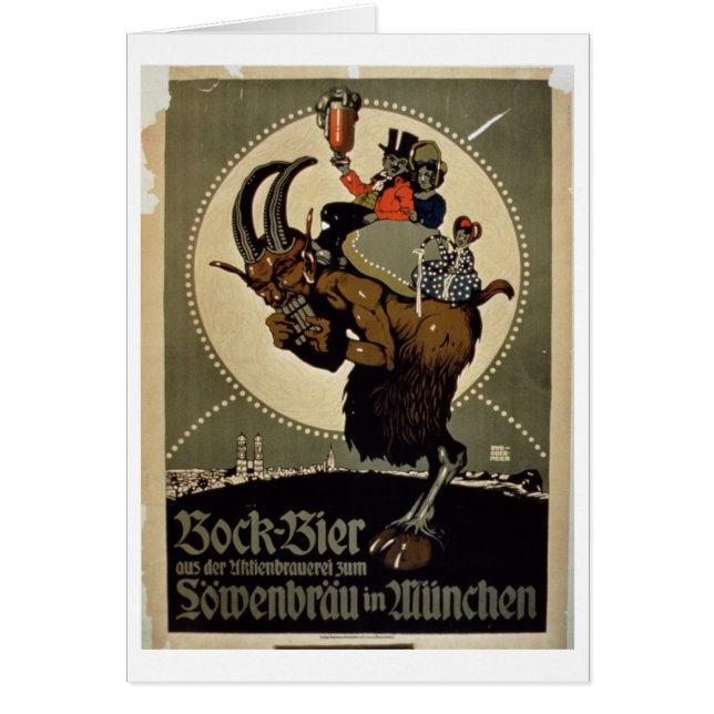 Anuncio para la 'cerveza de Bock del cervecero de (Frente)