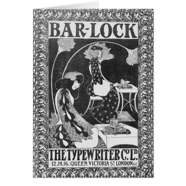 Anuncio para las máquinas de escribir de la (Frente)