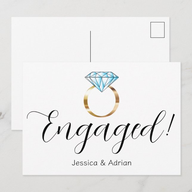 Anuncio Participación en el anillo de diamantes de persona (Anverso / Reverso)