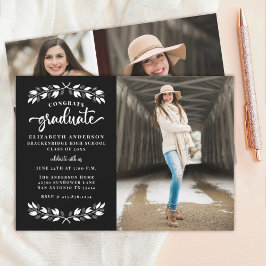 Anuncio Partido de Graduación de Fotografía Blanca Negra M