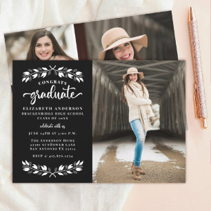 Anuncio Partido de Graduación de Fotografía Blanca Negra M