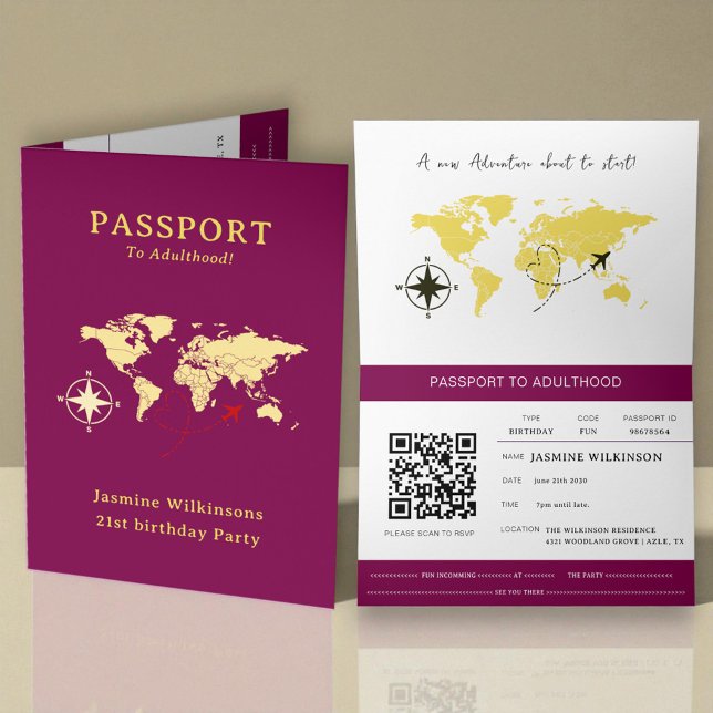 Anuncio Pasaporte a la mayoría de edad cumpleaños 21 (Subido por el creador)