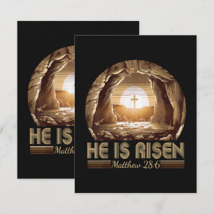 Anuncio Pascua Cristiana Él ha Resucitado Jesús