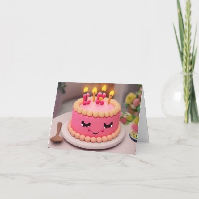 Anuncio Pastel de cumpleaños (Anverso)