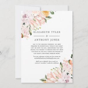 Anuncio Pastel Violeta y Rosa Floral Reducido Invitado de