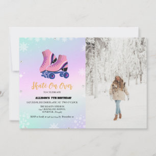 Anuncio Patinaje sobre hielo en invierno patinaje sobre Ch