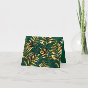 Anuncio Patrón continuo con helechos dorados